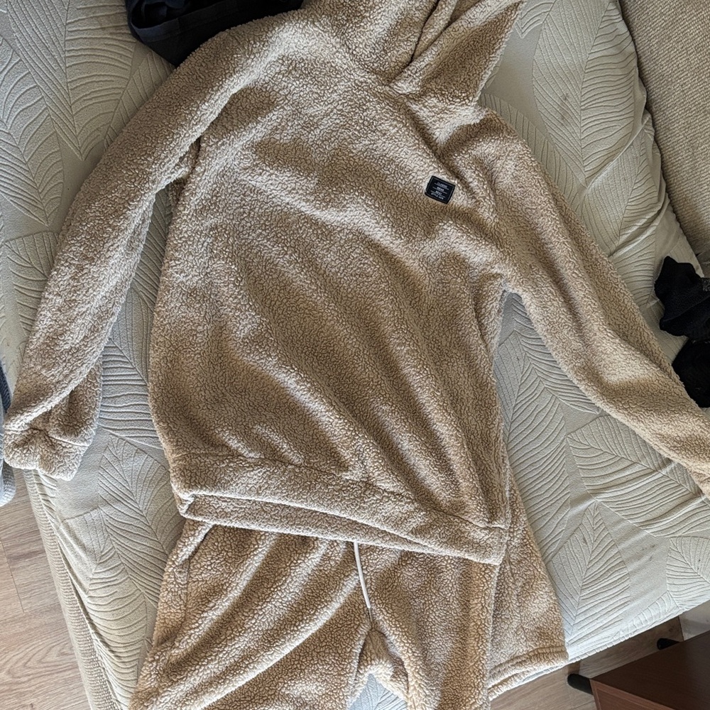 Cozy Tan Hoodie and Pants set